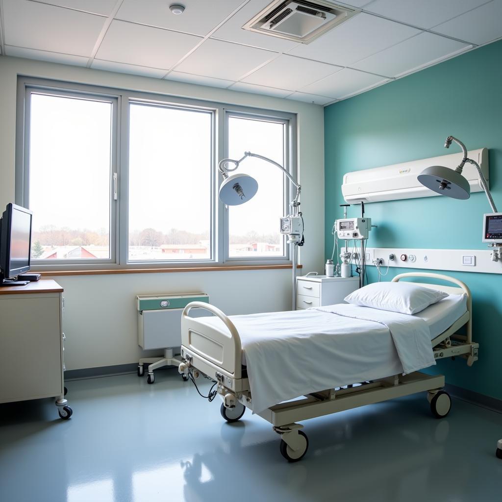 Modern and Comfortable Patient Room at Corcoran District Hospital