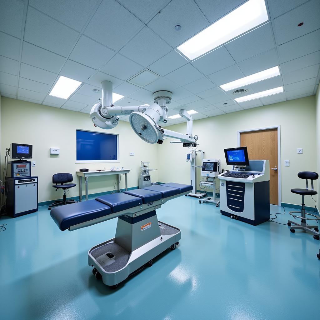 Advanced surgical suite with robotic equipment