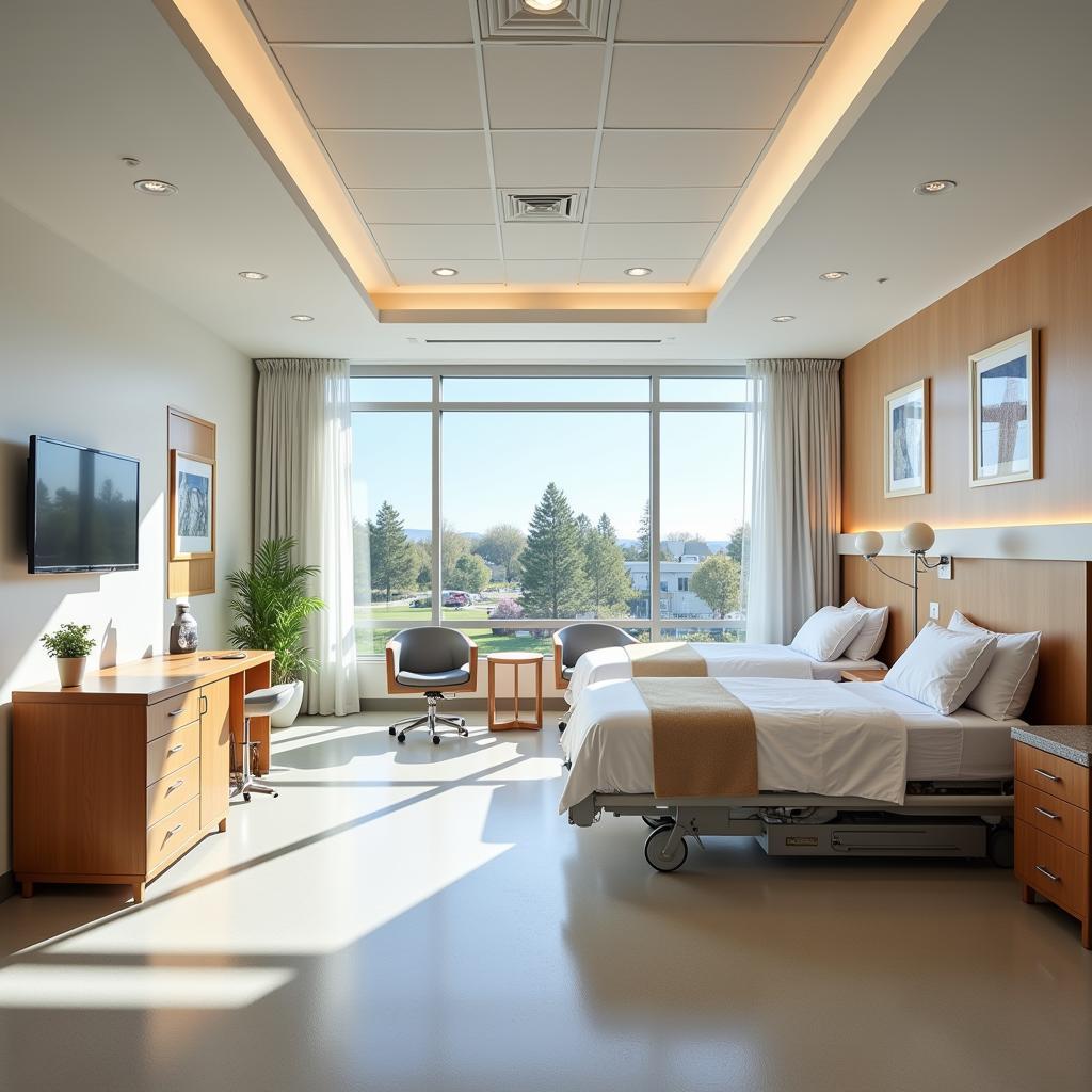 Comfortable and Modern Patient Room