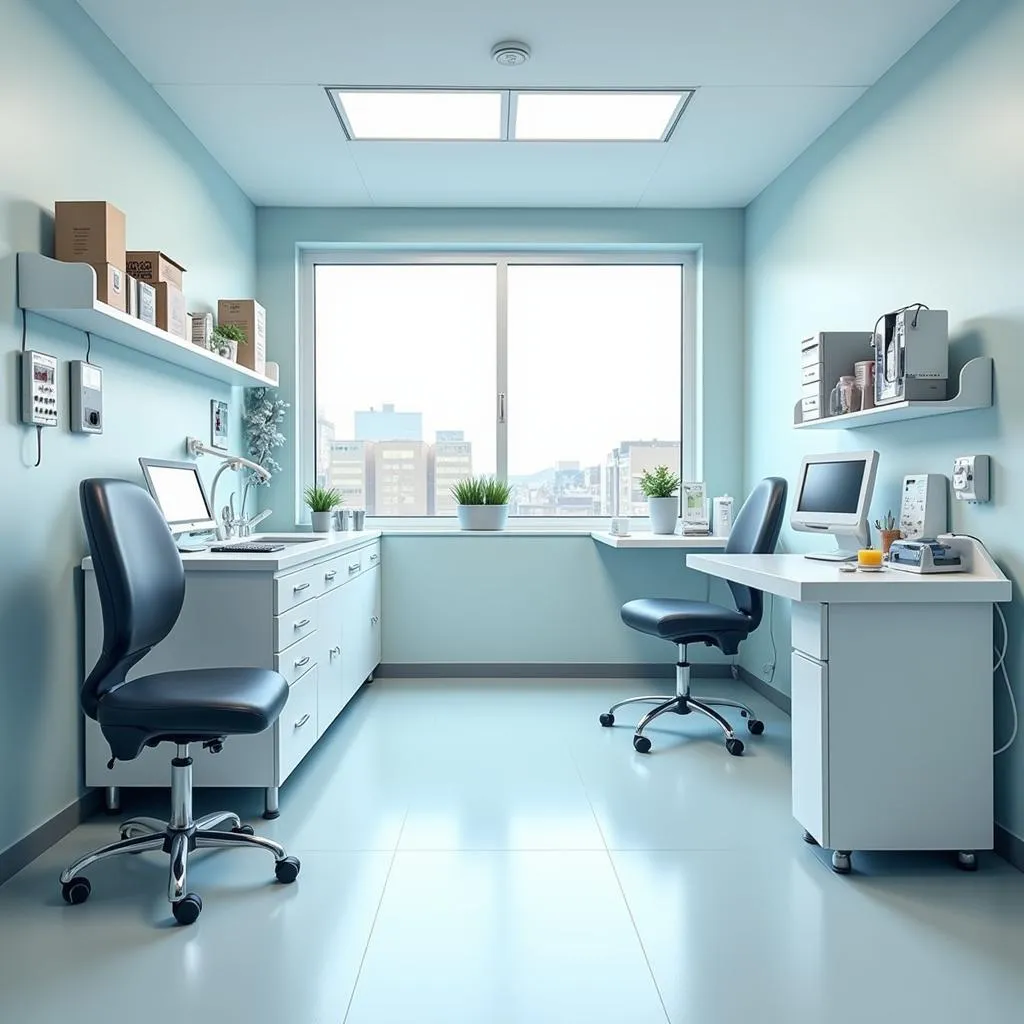 Modern and well-equipped exam room at Country Oaks Animal Hospital