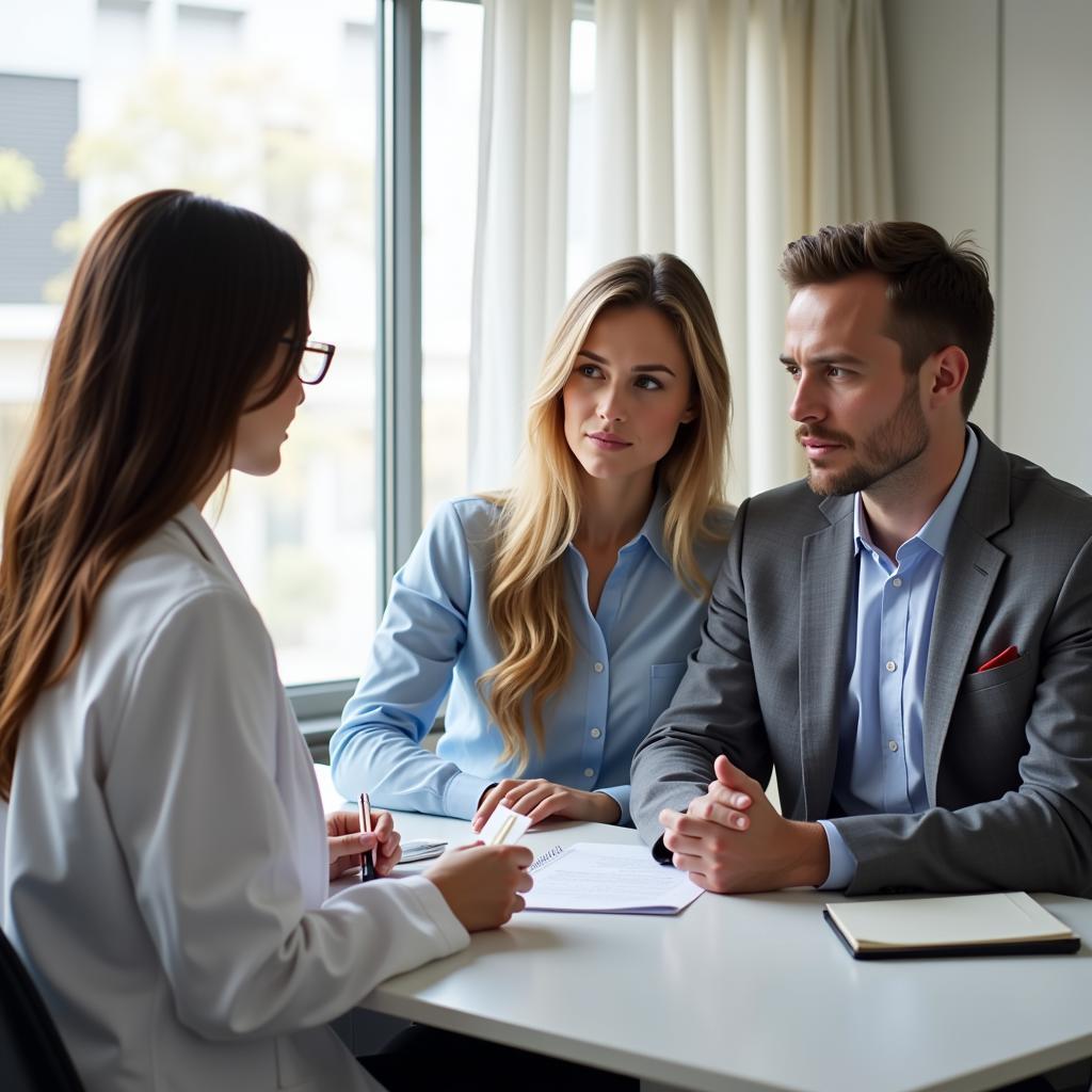 Couple Discussing Treatment Options with Doctor