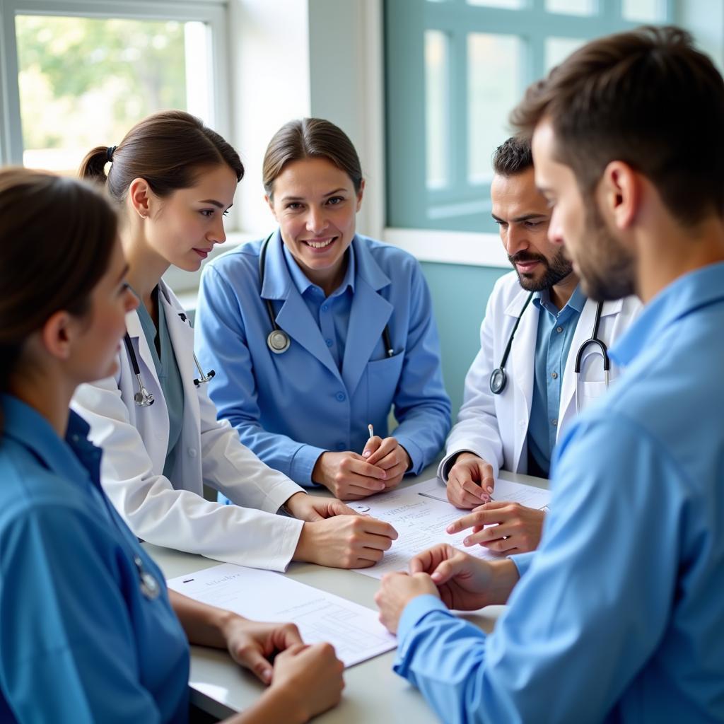 Medical professionals collaborating at Covenant Hospital Lubbock