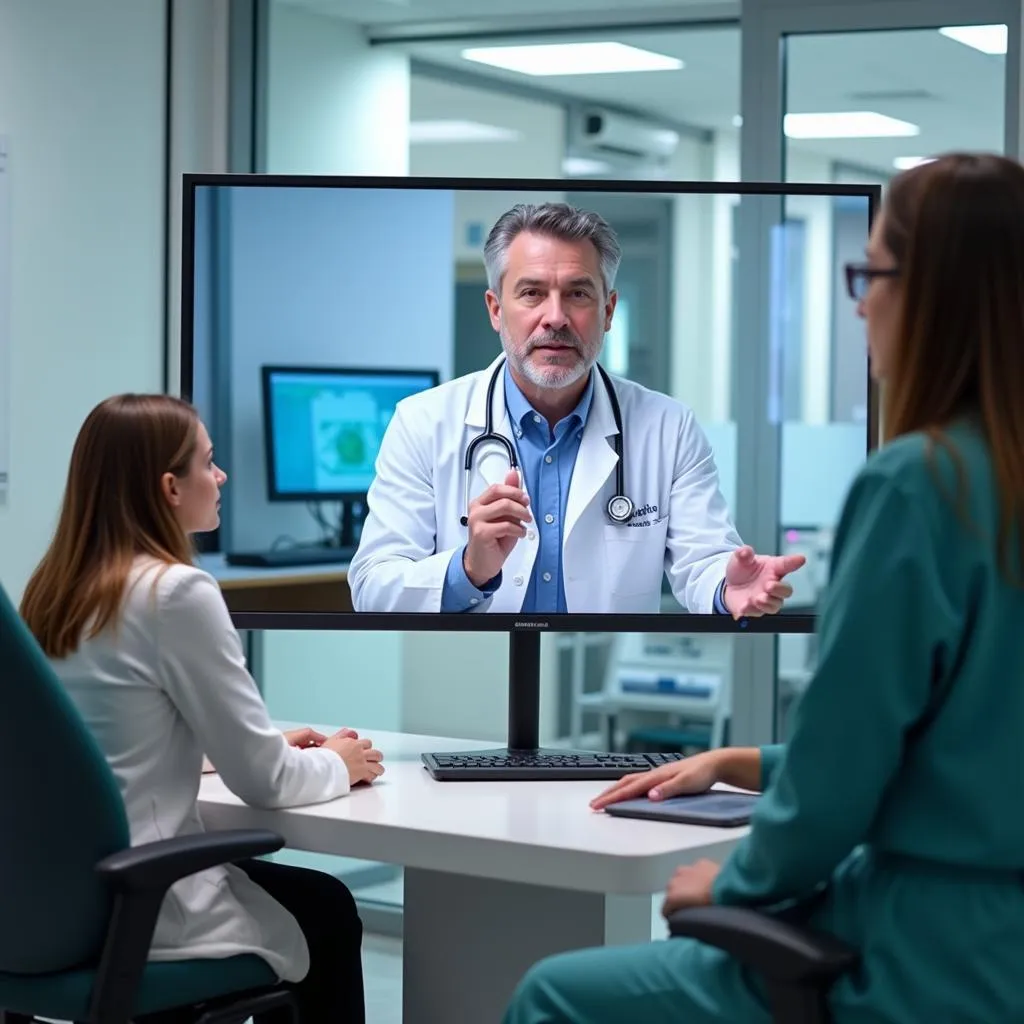 Telehealth consultation in a critical access hospital