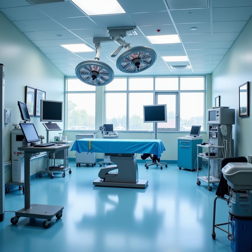 State-of-the-art operating room equipped with advanced surgical technology.