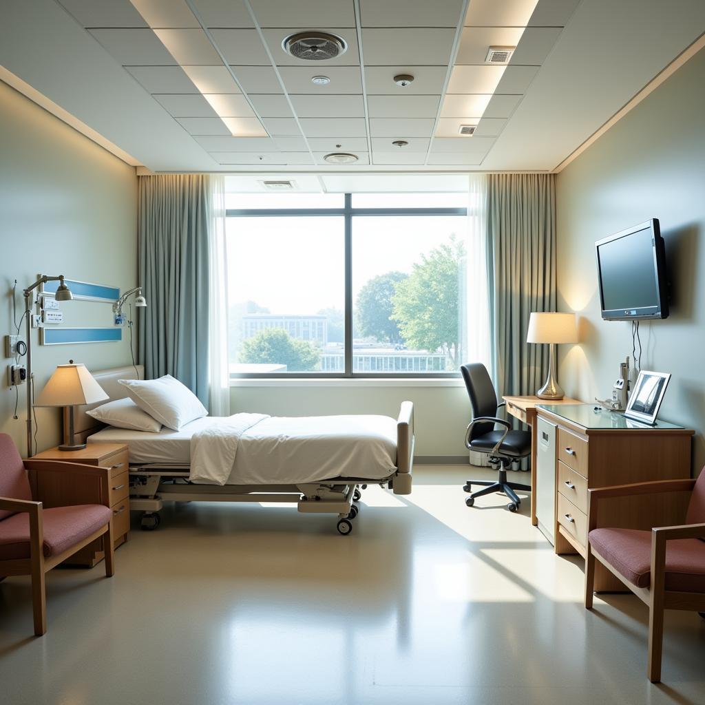 Comfortable and Modern Patient Room