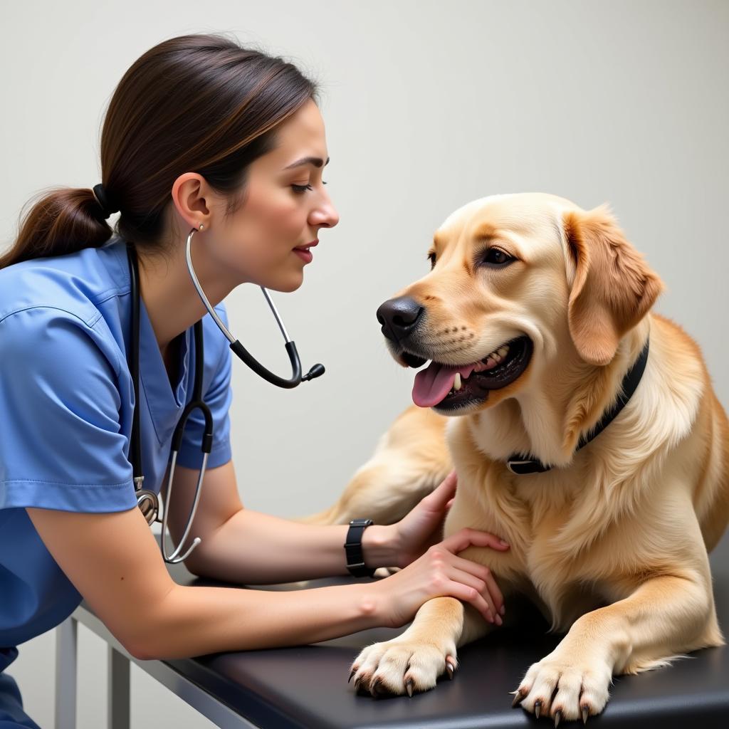 Experienced Croton Vet Performing a Checkup