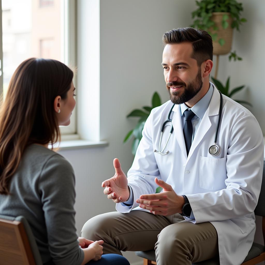 Patient Consultation at Cushing Memorial Hospital