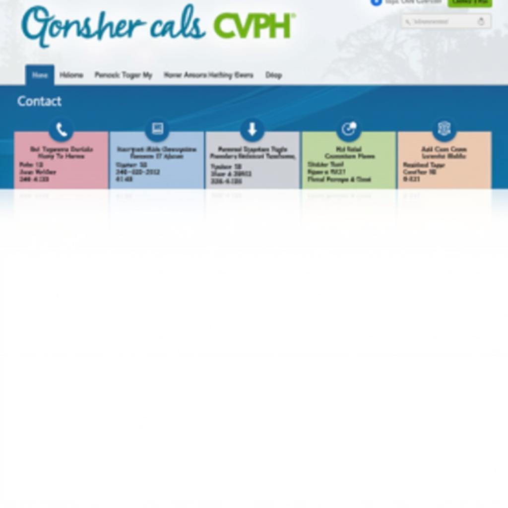 CVPH website contact page