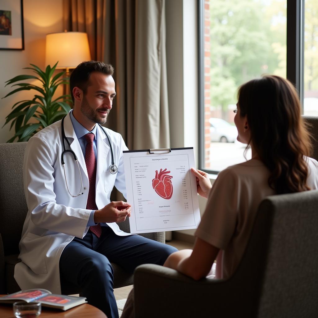 Cardiologist Consulting with a Patient