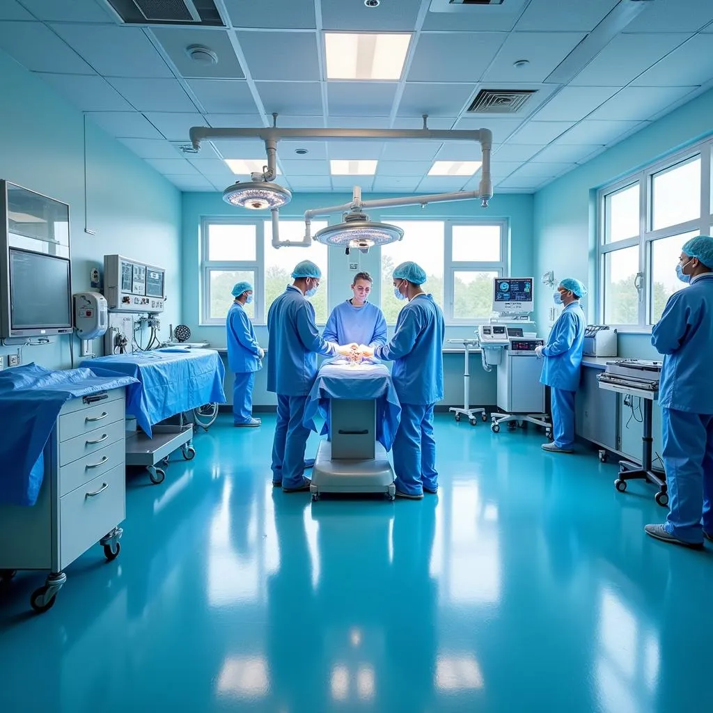 High-tech operating room at Danderyd Hospital