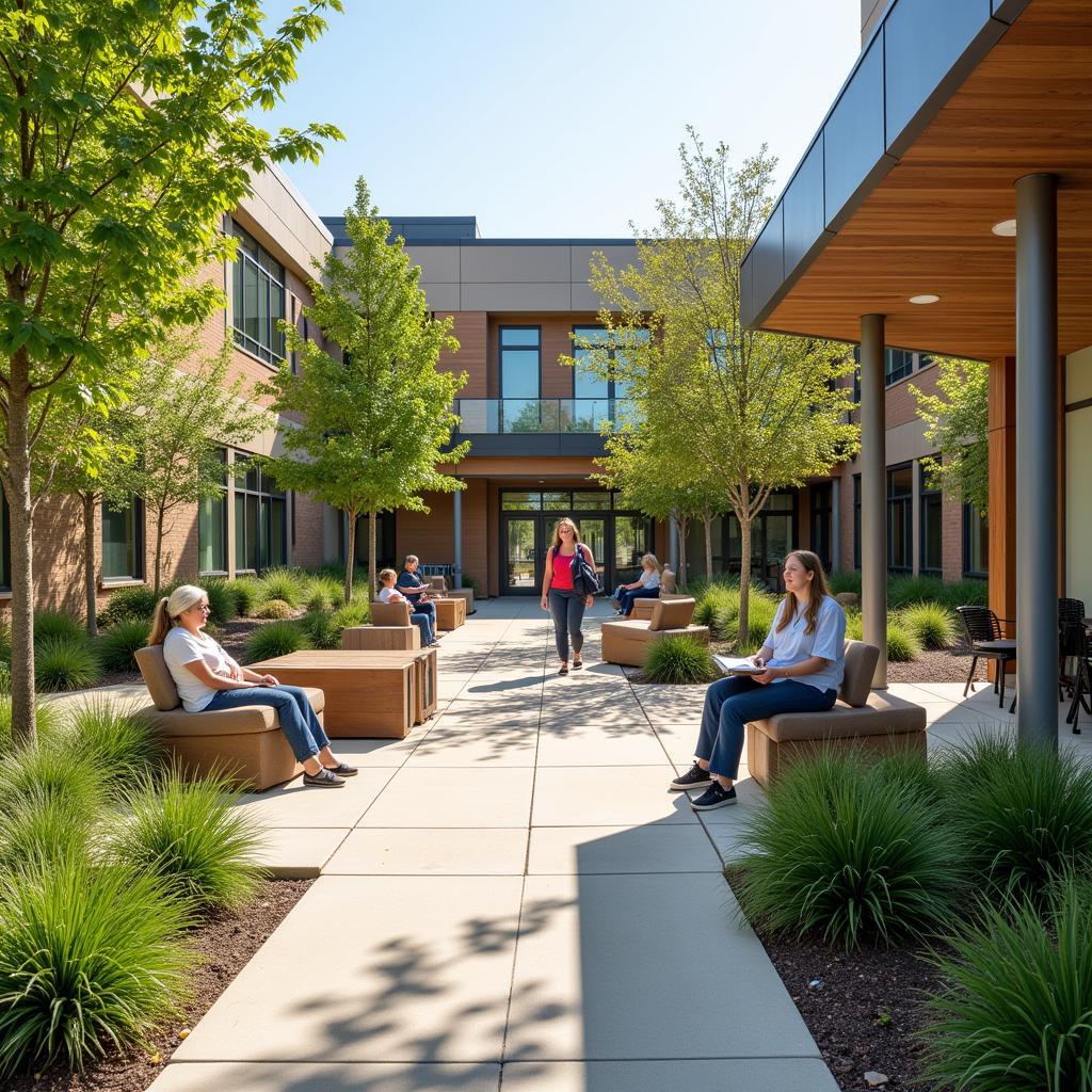 Relaxing Outdoor Space for Patients