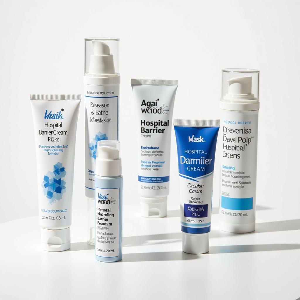 Various hospital barrier cream options available