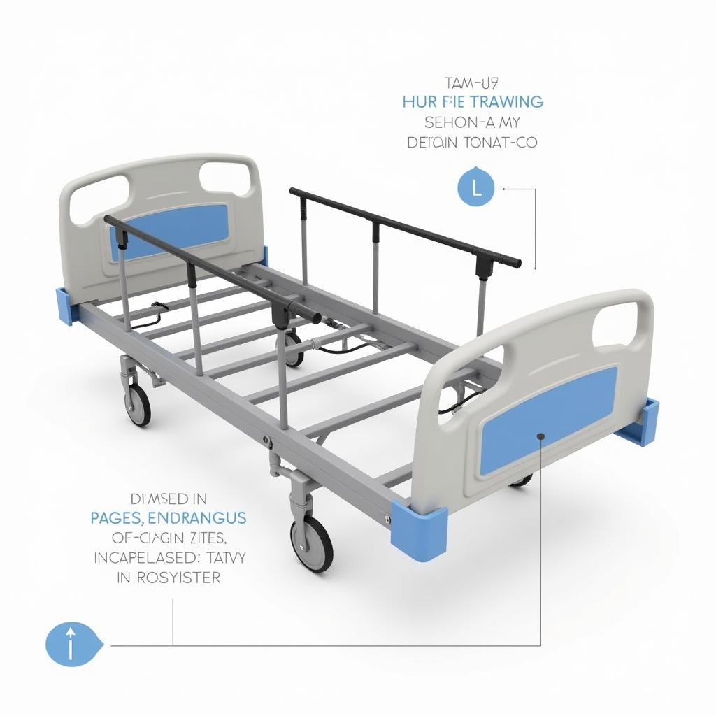 Disassembling the frame of a hospital bed