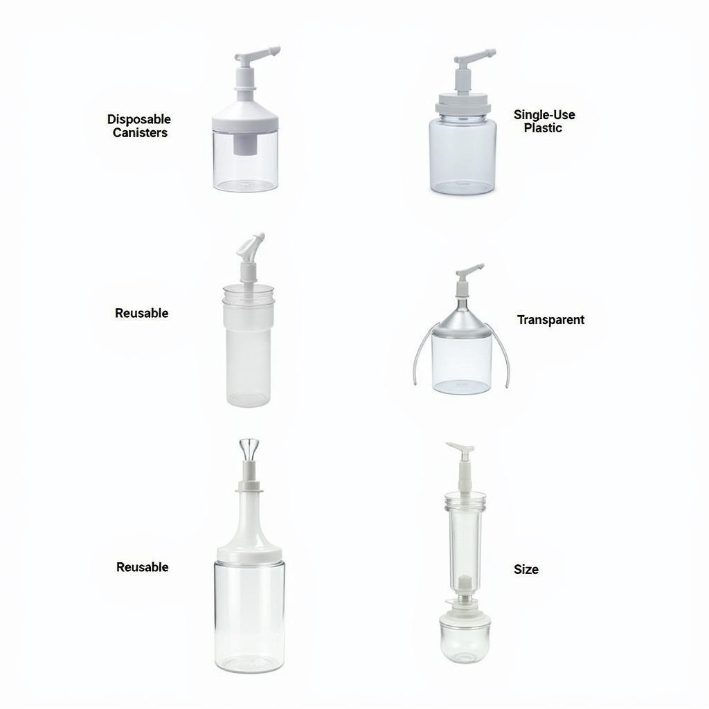 Disposable and Reusable Suction Canisters