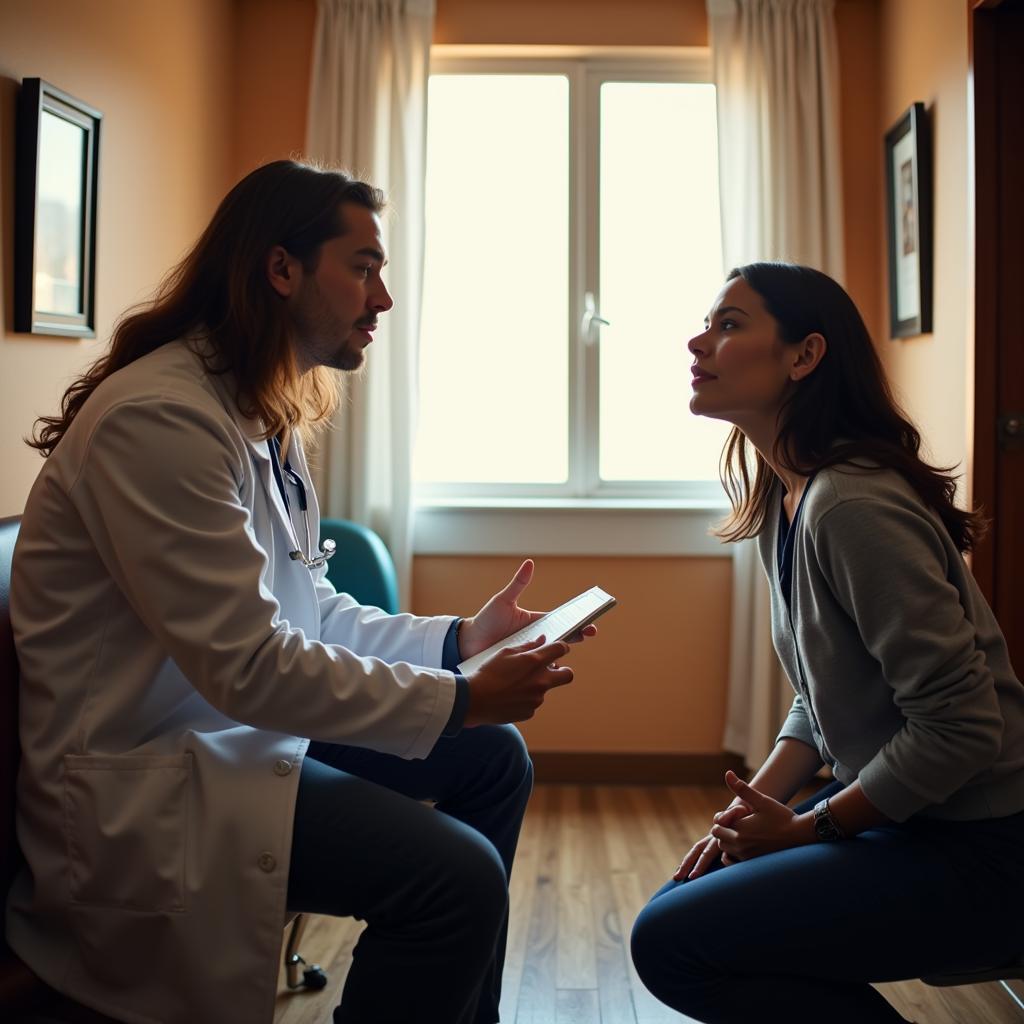 Doctor and patient discussing treatment plan in Tucumcari