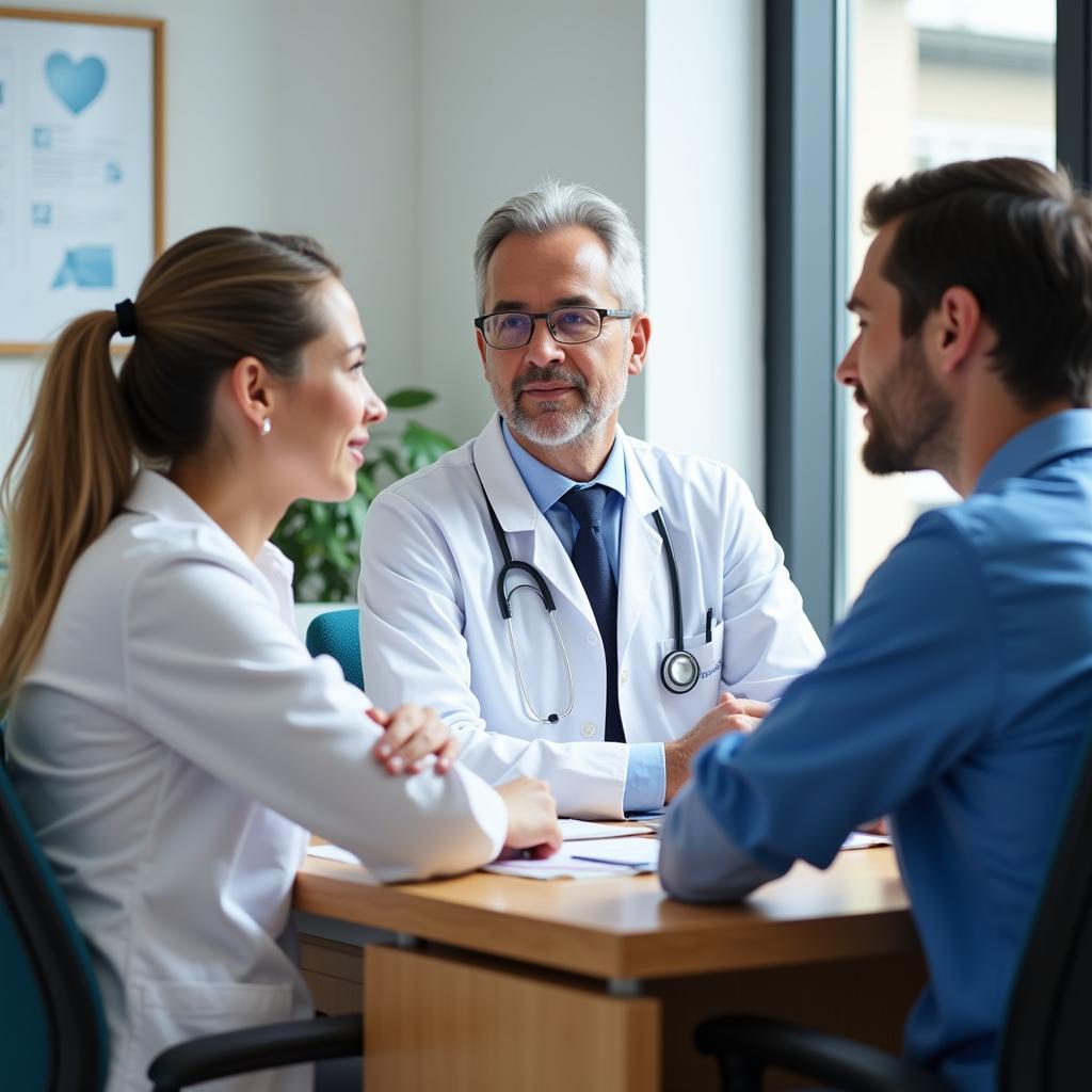 Doctor Consulting with Patient in Fishkill Hospital