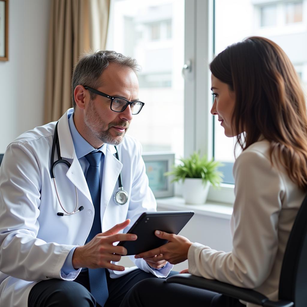 Patient and Doctor Discussing Treatment Plan