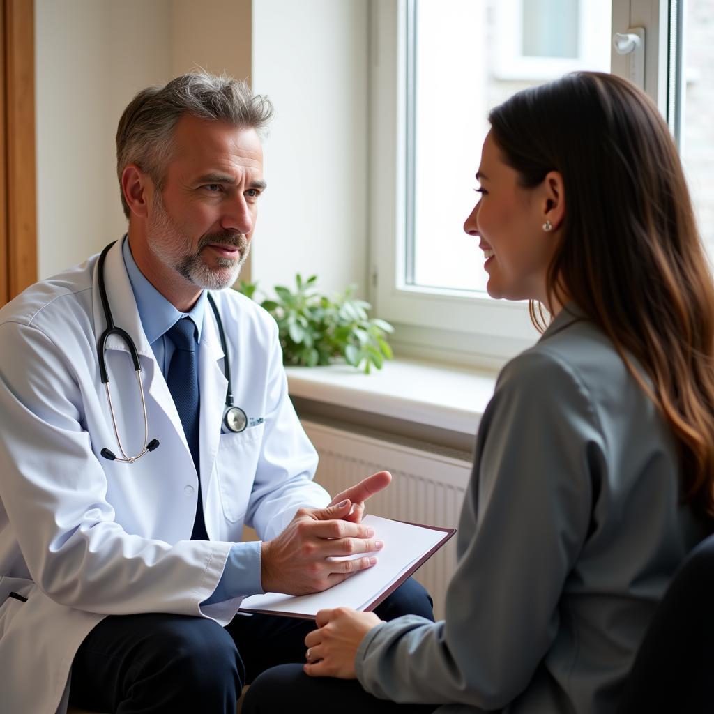 Doctor and Patient Having a Consultation