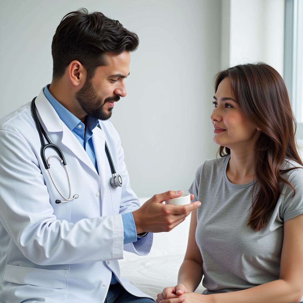 Experienced doctor discussing treatment options with a patient