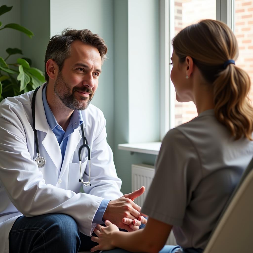 Doctor and Patient Discussing Treatment