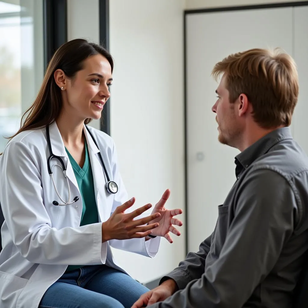 Doctor and Patient Discussing Treatment Options in Booneville