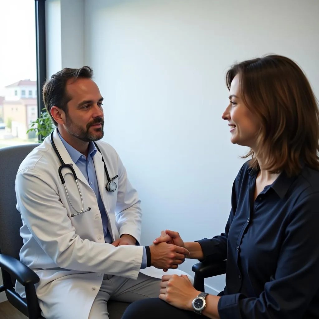 Doctor-Patient Consultation in Exam Room