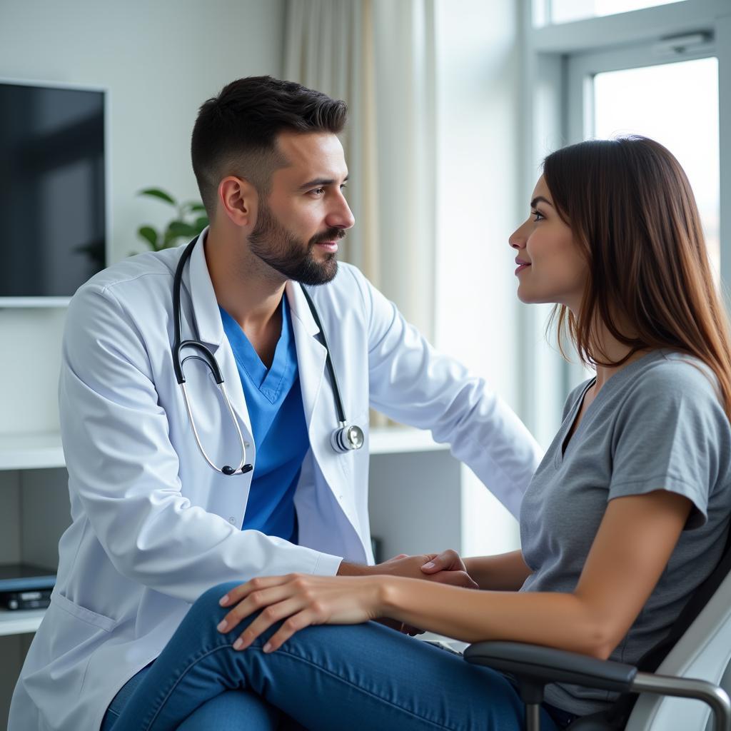 Doctor-Patient Consultation in Exam Room