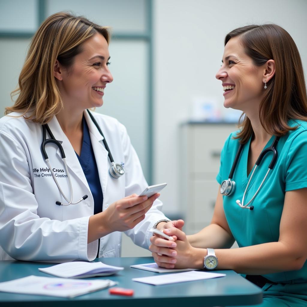 Doctor and Patient Consultation at Holy Cross Hospital