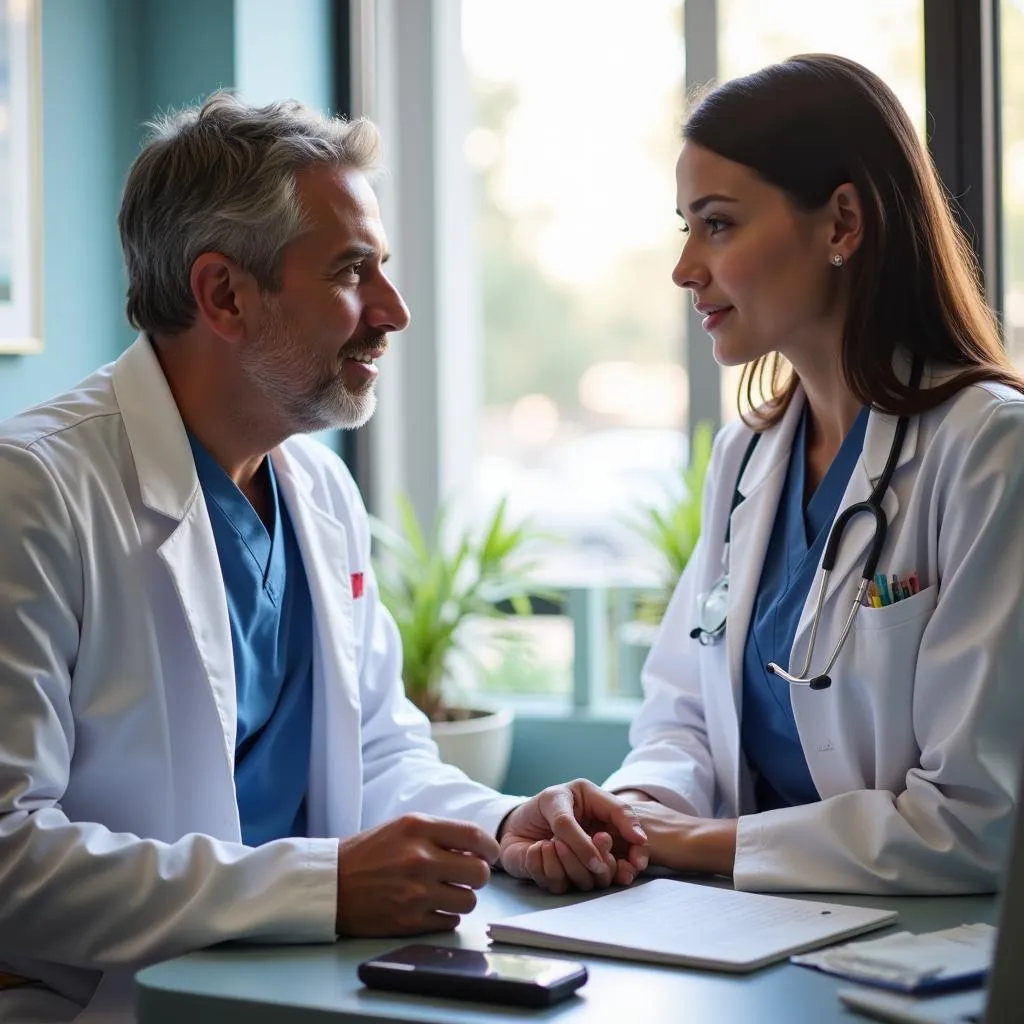 Doctor and Patient Discussing Treatment Plan