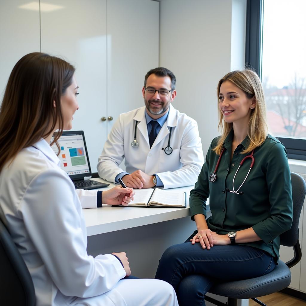 Doctor and Patient in Consultation Room