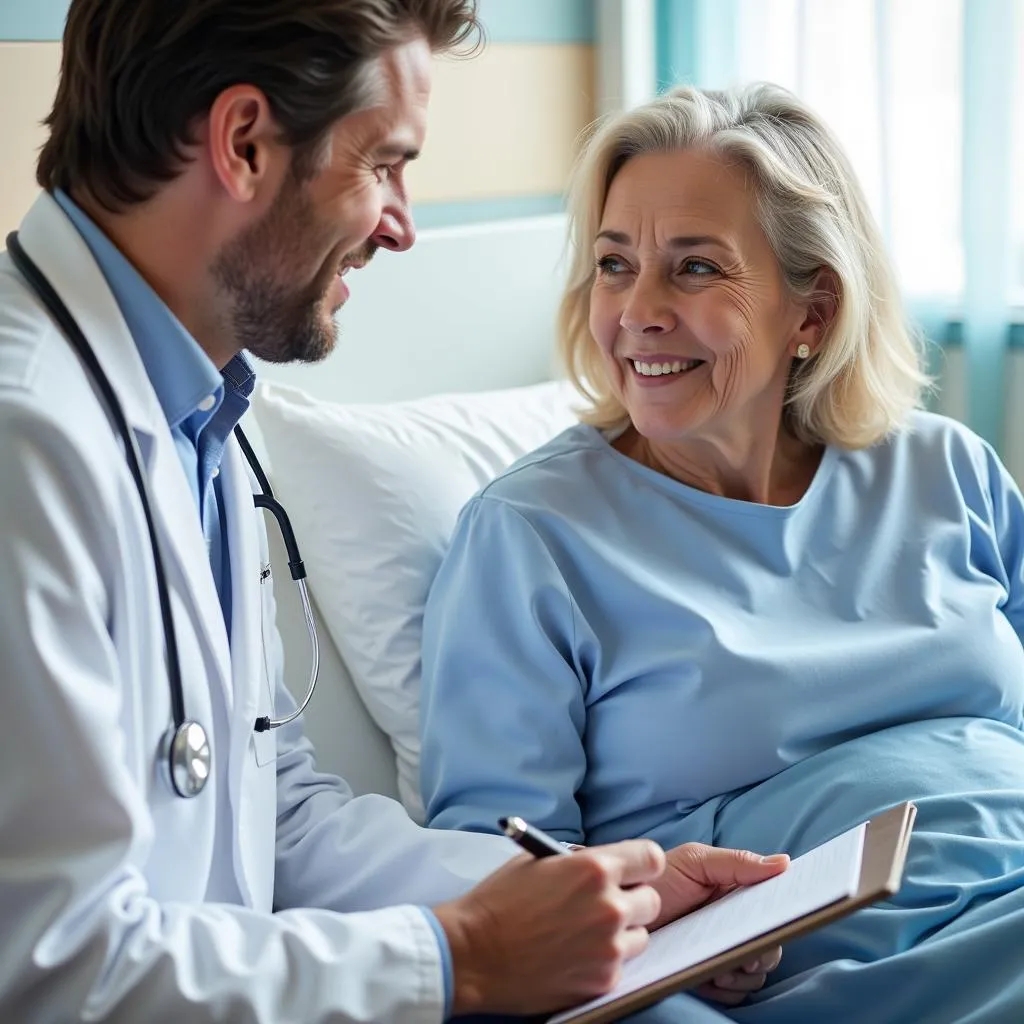 Doctor Having a Compassionate Conversation with Patient