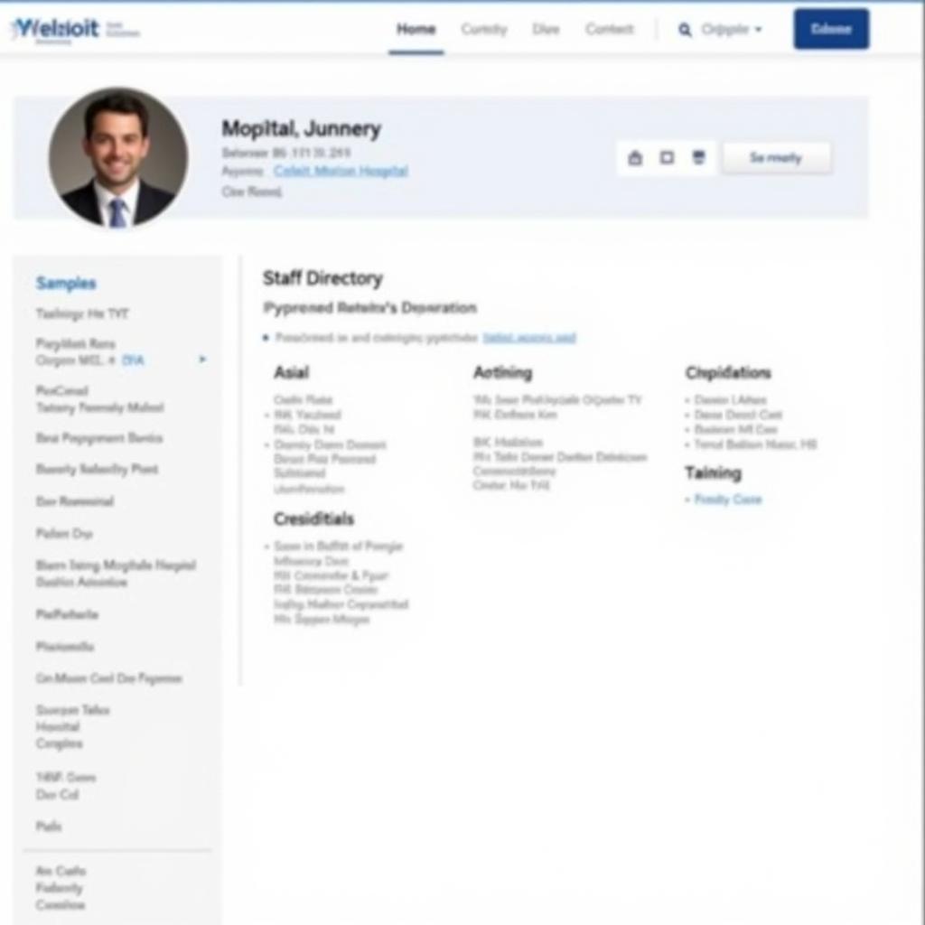 Physician profile in online directory