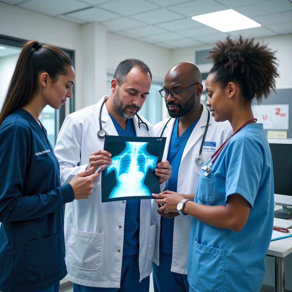 Doctors and Nurses Collaborating