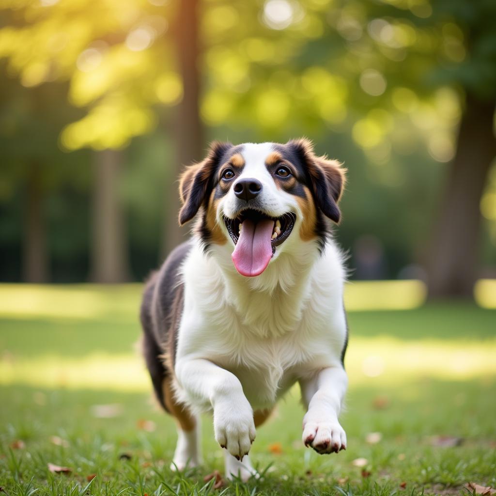 Dog Playing in the Park