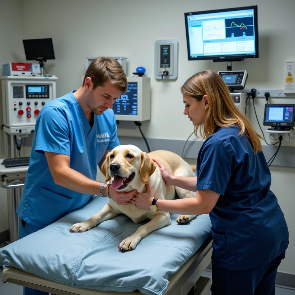 Dog Receiving Emergency Care