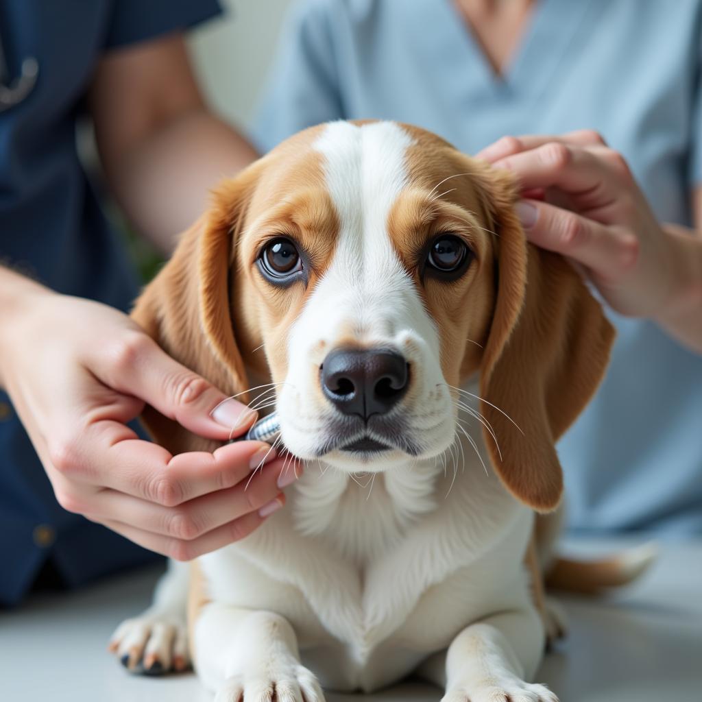 Dog Receiving Vaccination