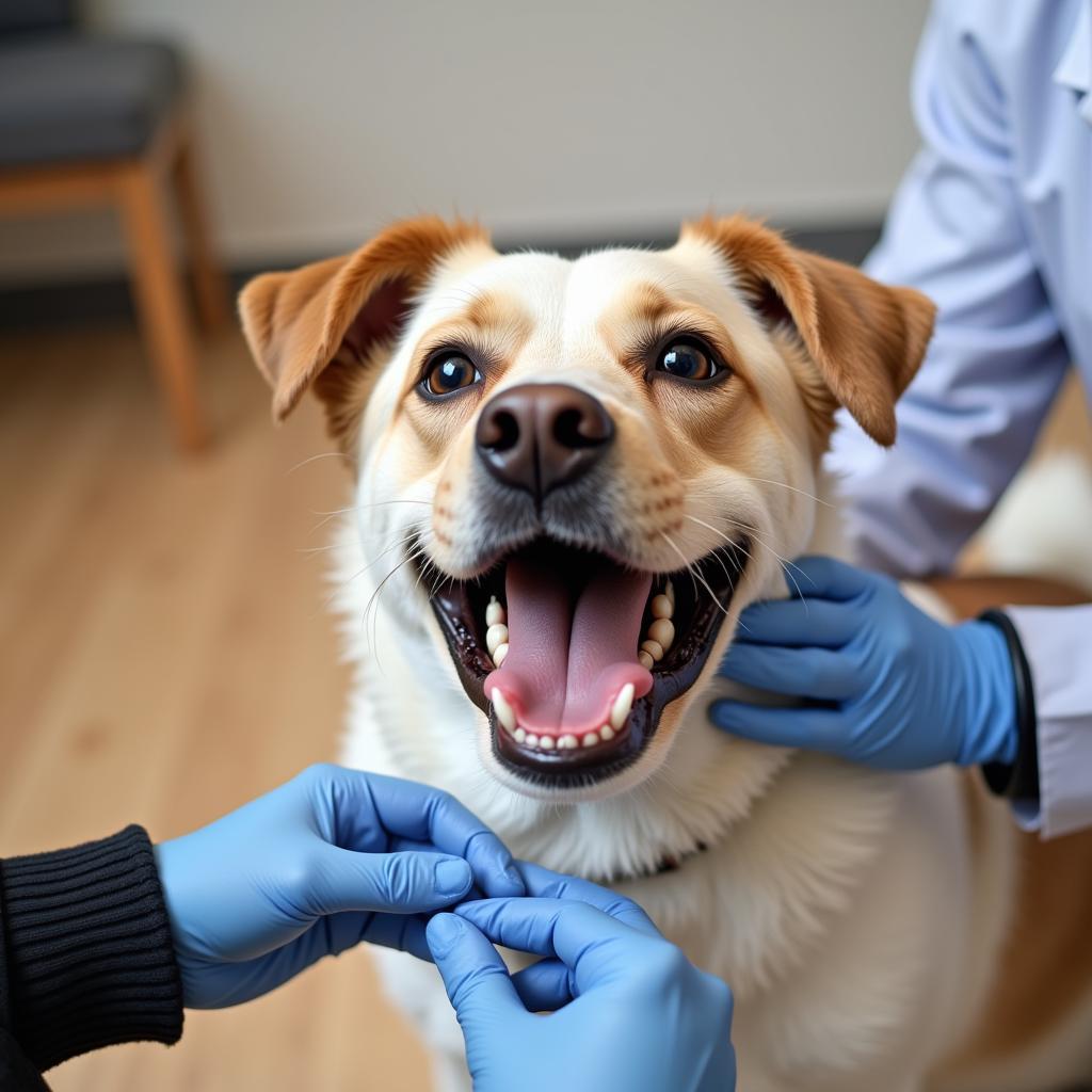 Dog Receiving Vaccination