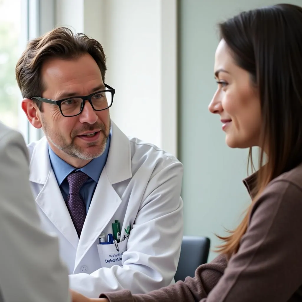 Dr. Kozik Consulting with Patient