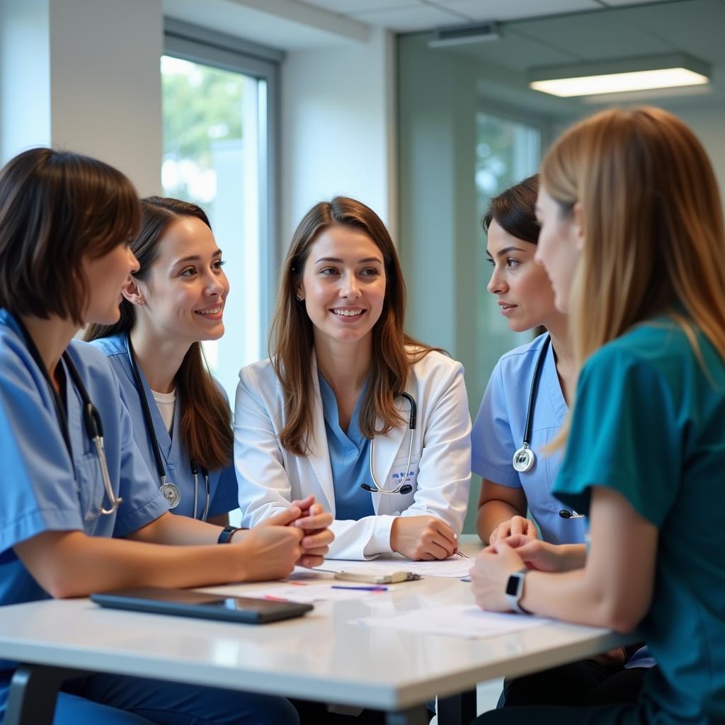 Medical Team Collaborating in a Meeting