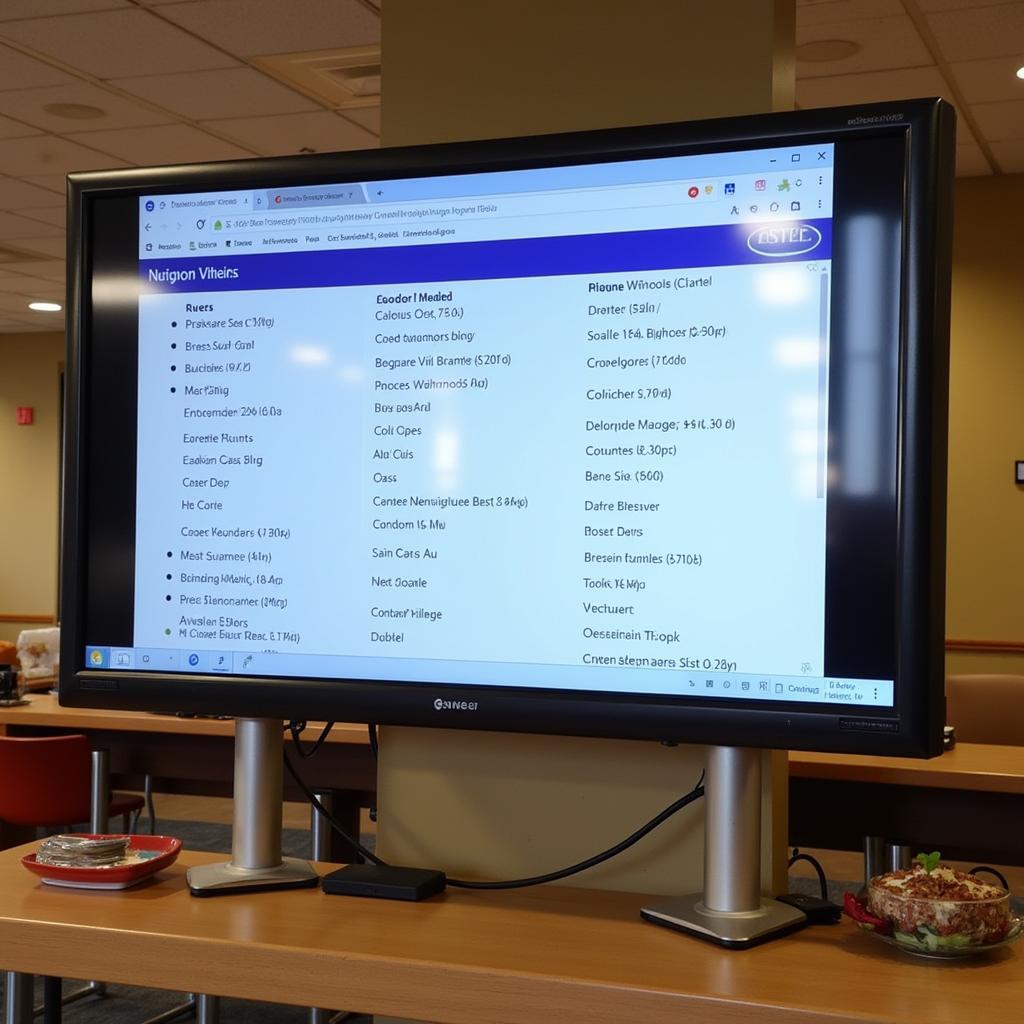 Nutritional Information Displayed at Duke University Hospital Cafeteria