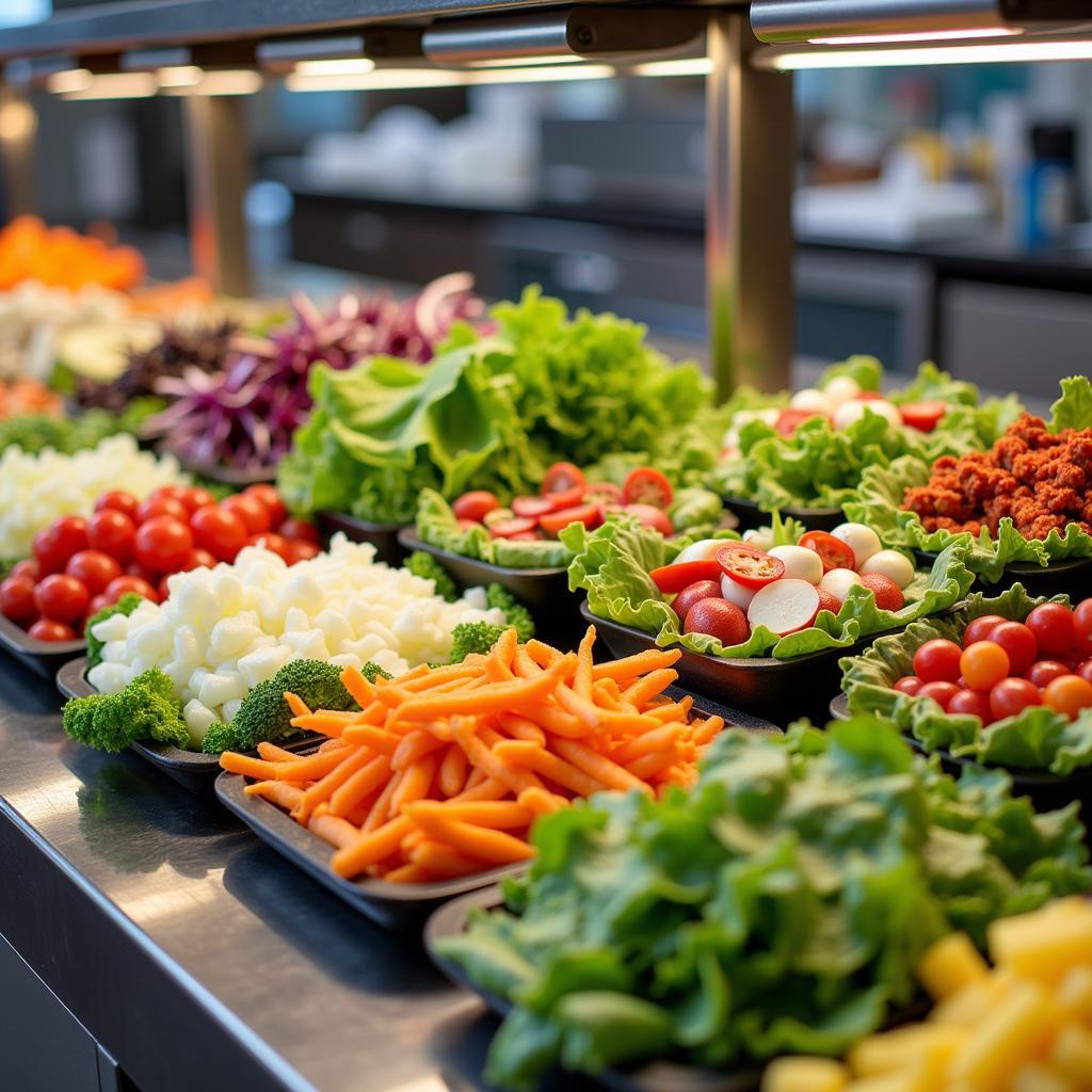 Duke University Hospital Cafeteria Salad Bar