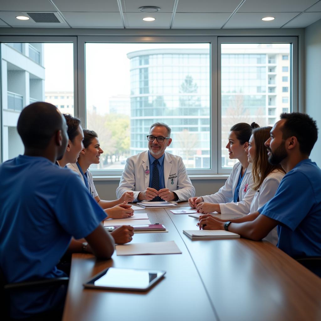 Duke University Hospital CTICU team meeting