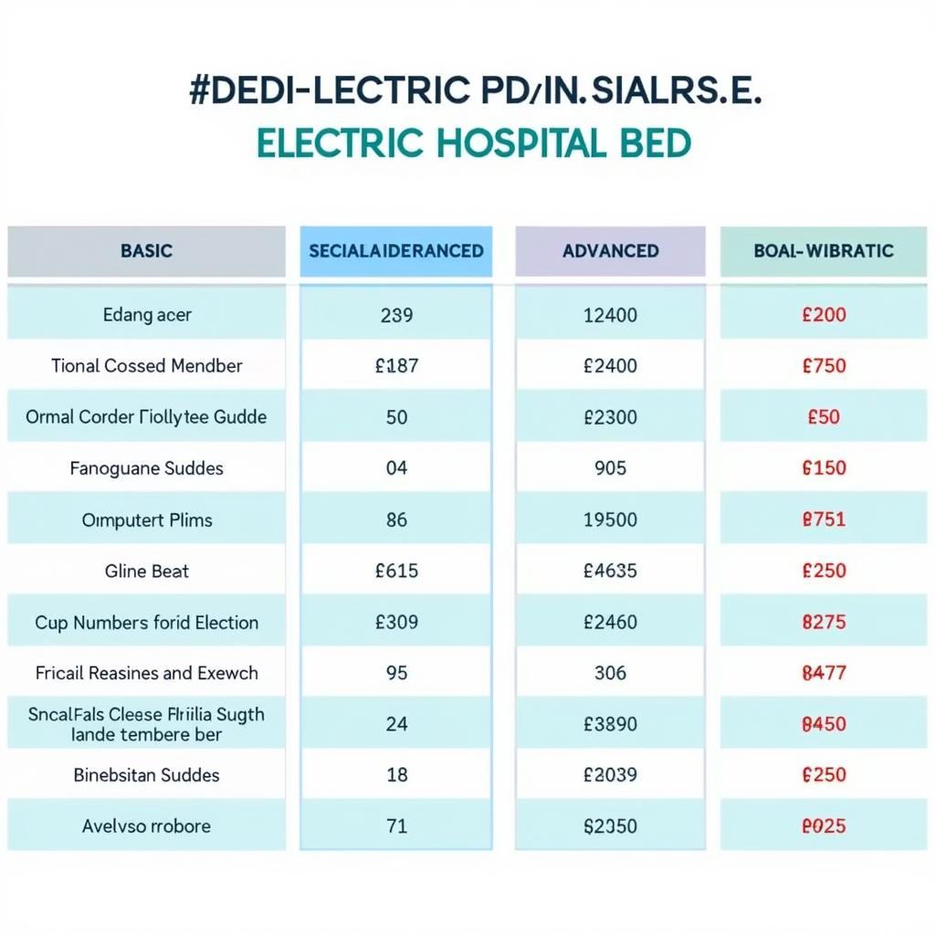 Electric Hospital Bed Price Comparison