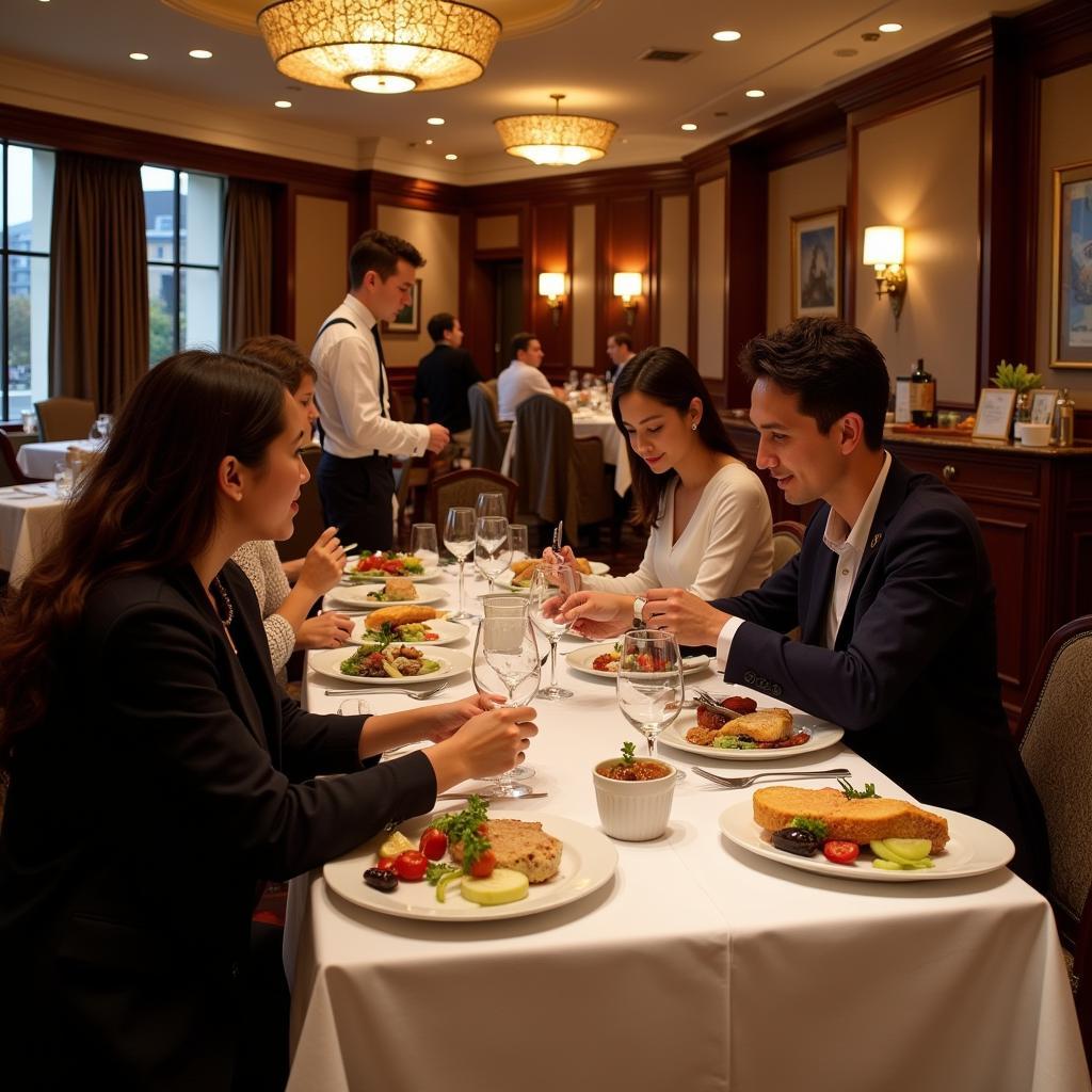 Elegant Hotel Restaurant Dining Experience