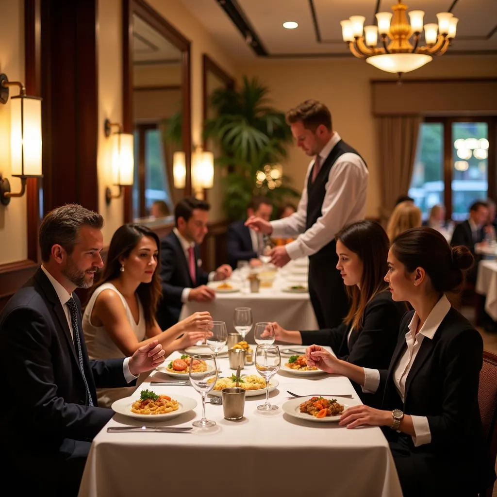 Elegant hotel restaurant offering a fine dining experience