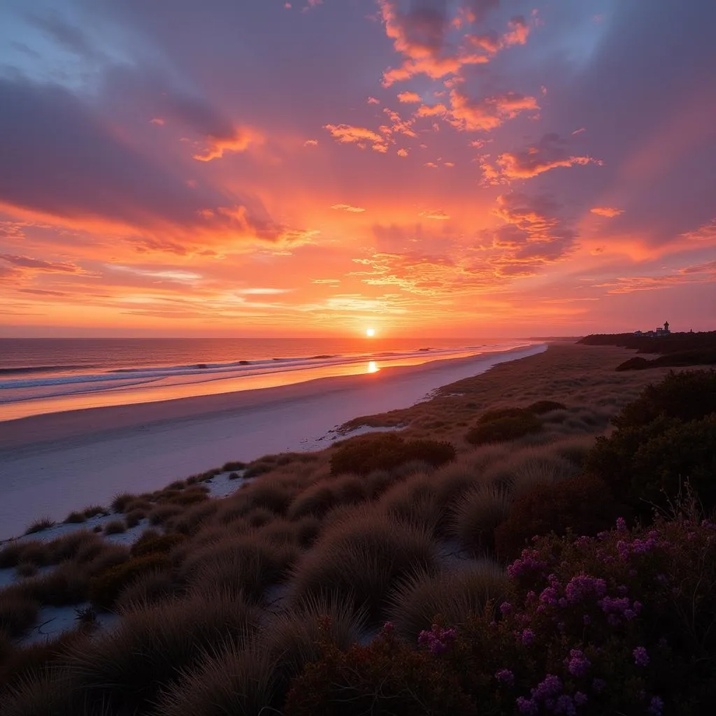 Emerald Isle beach sunset