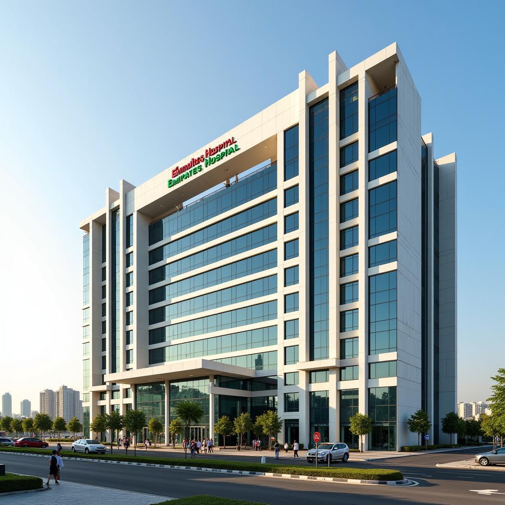 Exterior View of Emirates Hospital Dubai Jumeirah