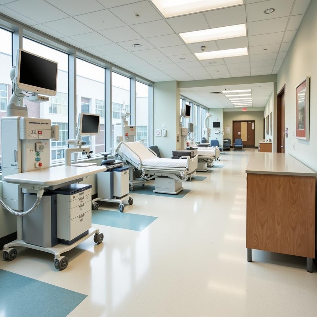 Modern hospital interior at Ephraim McDowell