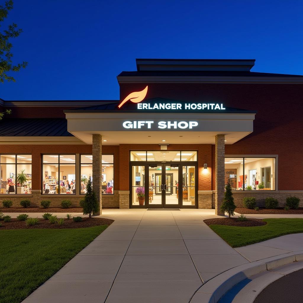 Exterior view of the Erlanger Hospital Gift Shop