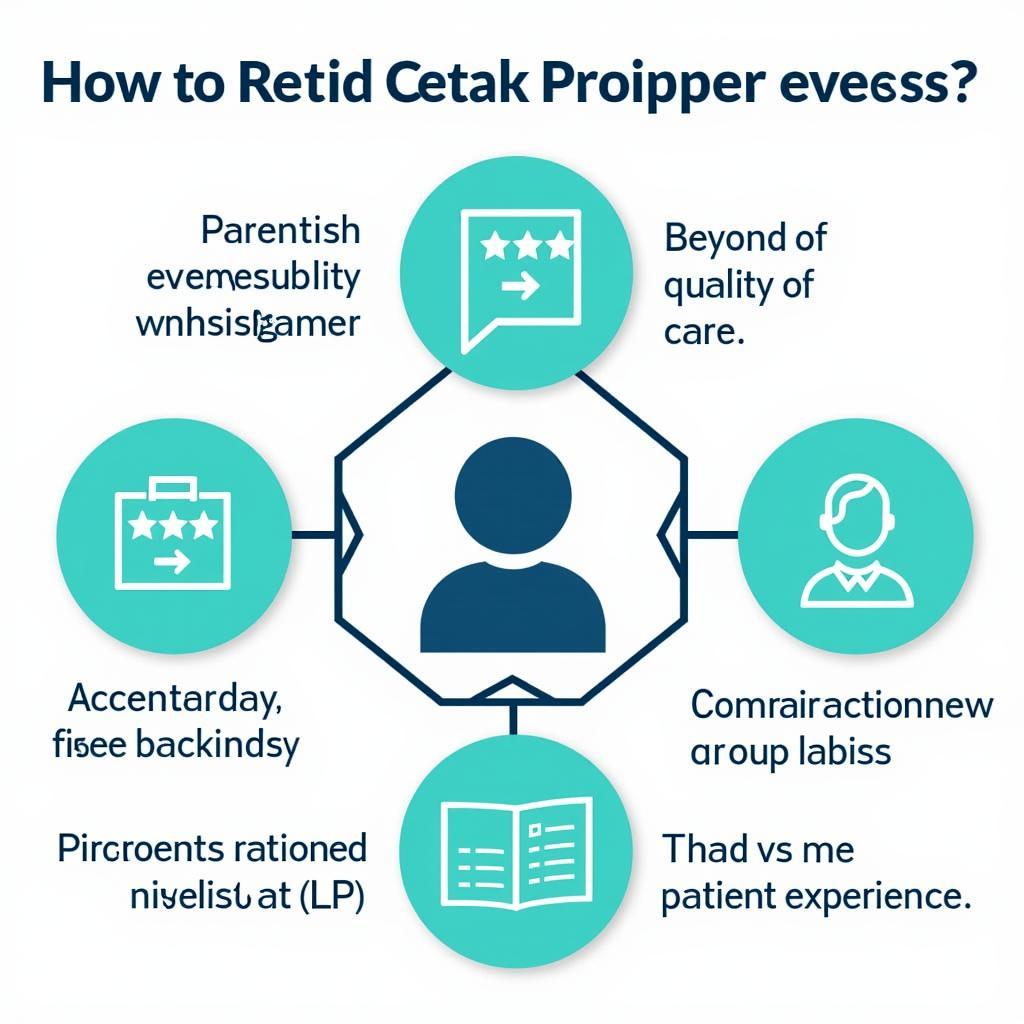 Infographic highlighting key factors to consider beyond the star rating when reading hospital reviews